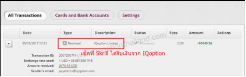 ระยะเวลาที่ใช้ในการถอนเงินผ่าน Skrill