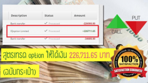 สูตรในการเทรด option ให้ได้เงิน 226,711.65 บาท ฉบับย่อ 1