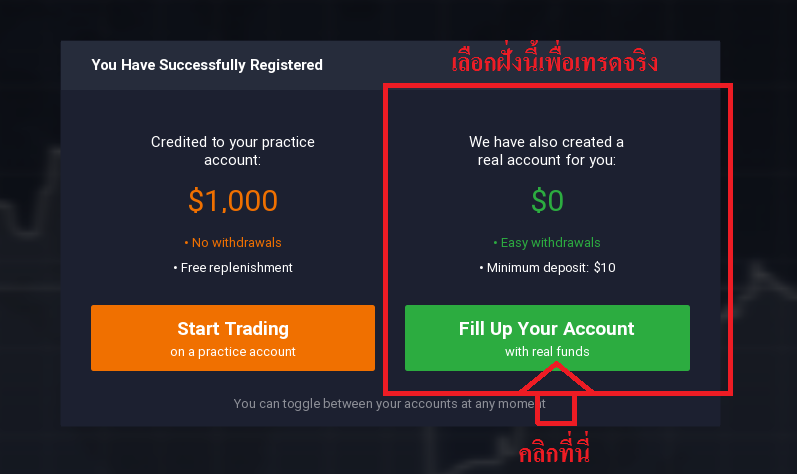 คะแนนที่ได้รับ iqoption