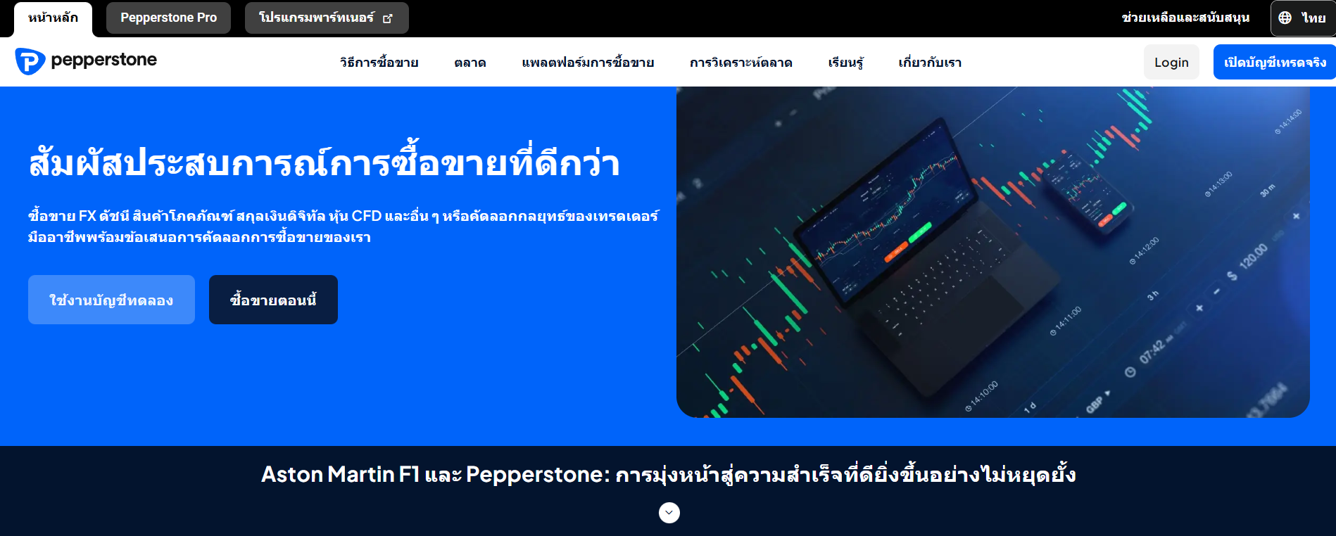 Pepperstone – โบรกเกอร์ Forex สเปรดต่ำ