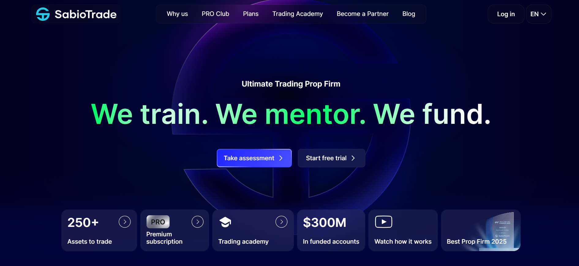 Sabiotrade – โบรกเกอร์แนว Prop Trading ที่มาแรง