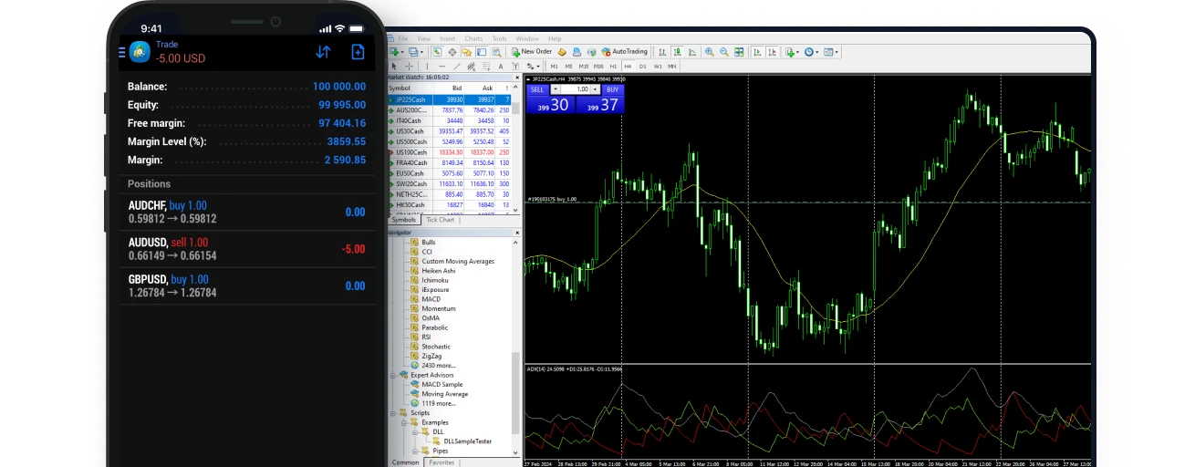XM Trading บนมือถือ เว็บ และเดสก์ท็อป