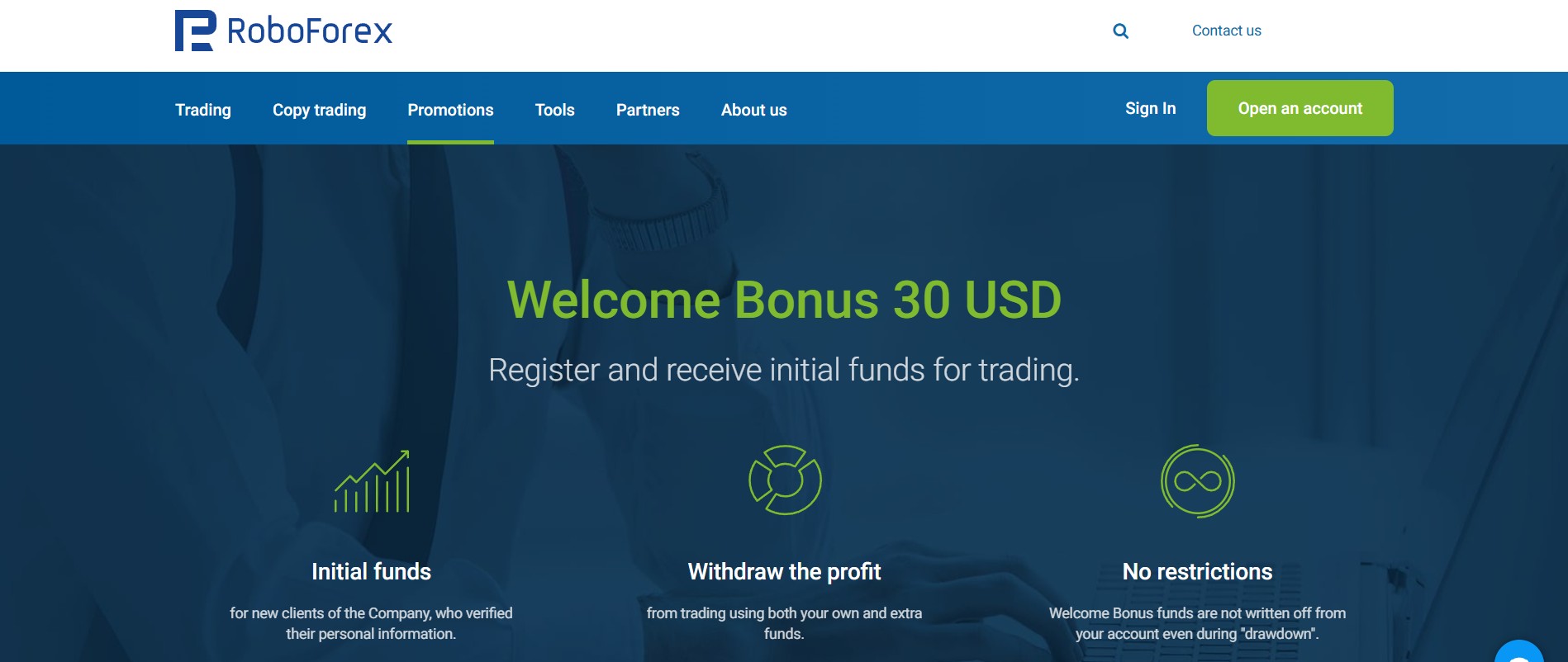 RoboForex โบนัส และเงื่อนไขการใช้งาน